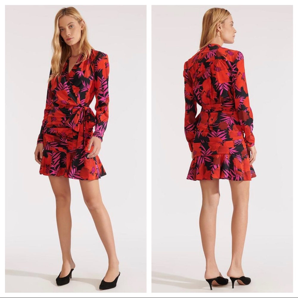 Veronica Beard Lorina Floral Dress Sz 4 - Picture 7 of 8